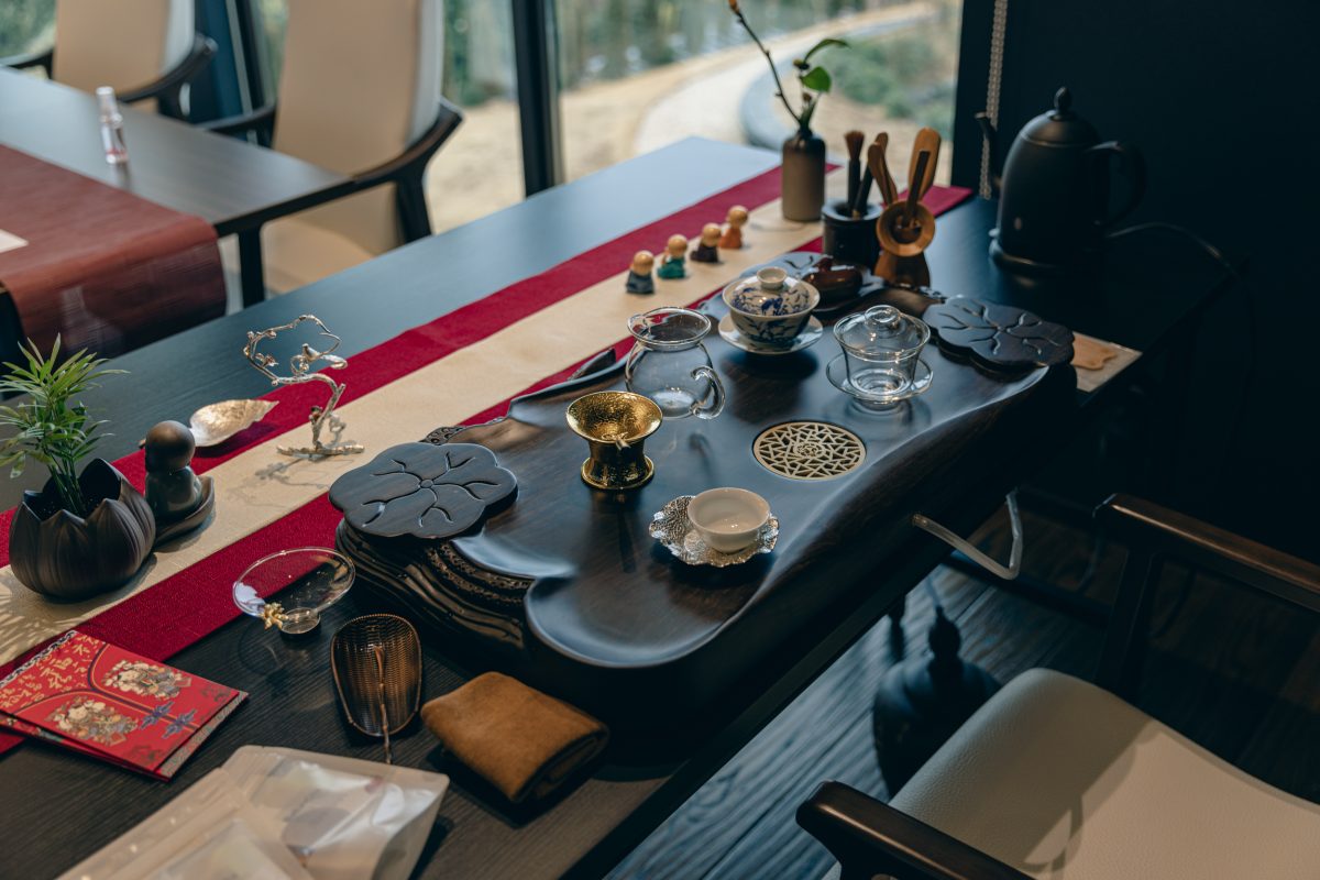 第十六回無料中国茶教室（古樹プーアル茶）の風景