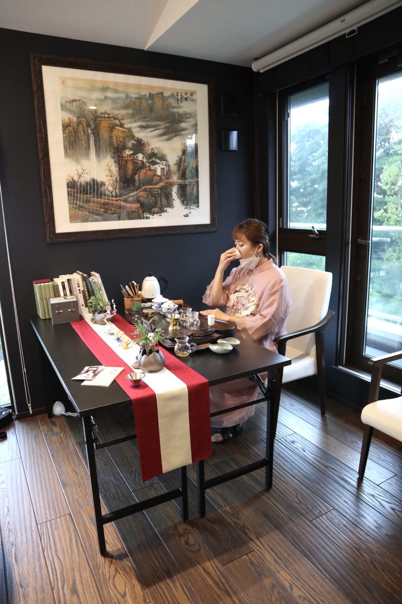 第十八回無料中国茶教室（桂蜜紅茶）の風景